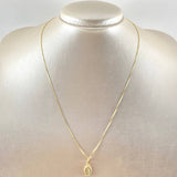 Set Cadena Veneciana 1gr / 45cm / 0.6mm + Dije Virgen Guadalupe 0.4gr / 1.5cm / 1.4gr Oro 18K (Oferta) ©