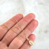 Set Cadena Veneciana 1gr / 45cm / 0.6mm + Dije Virgen Guadalupe 0.4gr / 1.5cm / 1.4gr Oro 18K (Oferta) ©