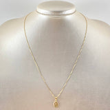 Set Cadena Veneciana 0.95gr / 45cm / 0.6mm + Dije Virgen Milagrosa 0.4gr / 1.5cm / 1.35gr Oro 18K (Oferta) ©