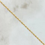 Set Cadena Lazo 1.15gr / 60cm / 1.2mm + Dije Crúz Lisa 0.5gr / 2.3cm / 1.65gr Oro Amarillo 18K (Oferta)