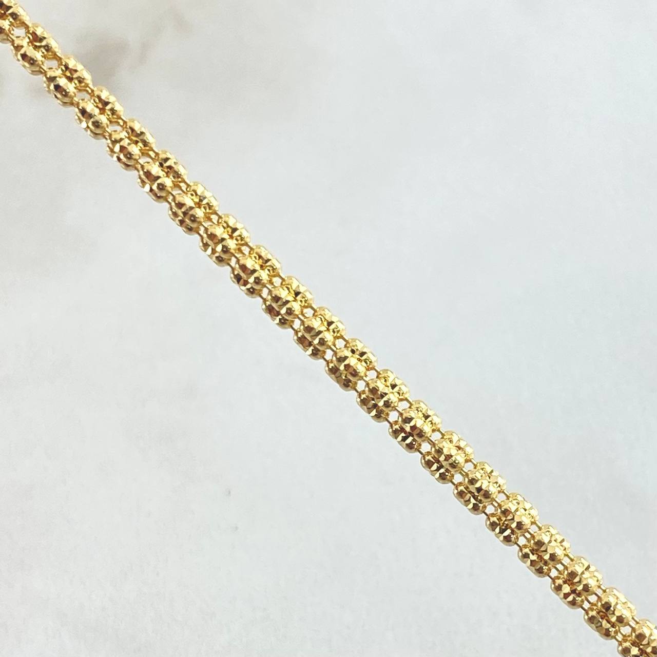 Pulso Ice 5.65gr / 20cm / Oro Amarillo +4 18K