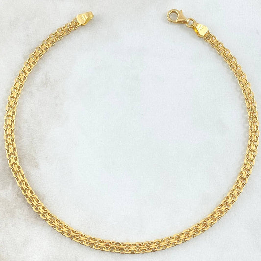Tobillera China 3.85gr / 25cm / Oro Amarillo +1 18K