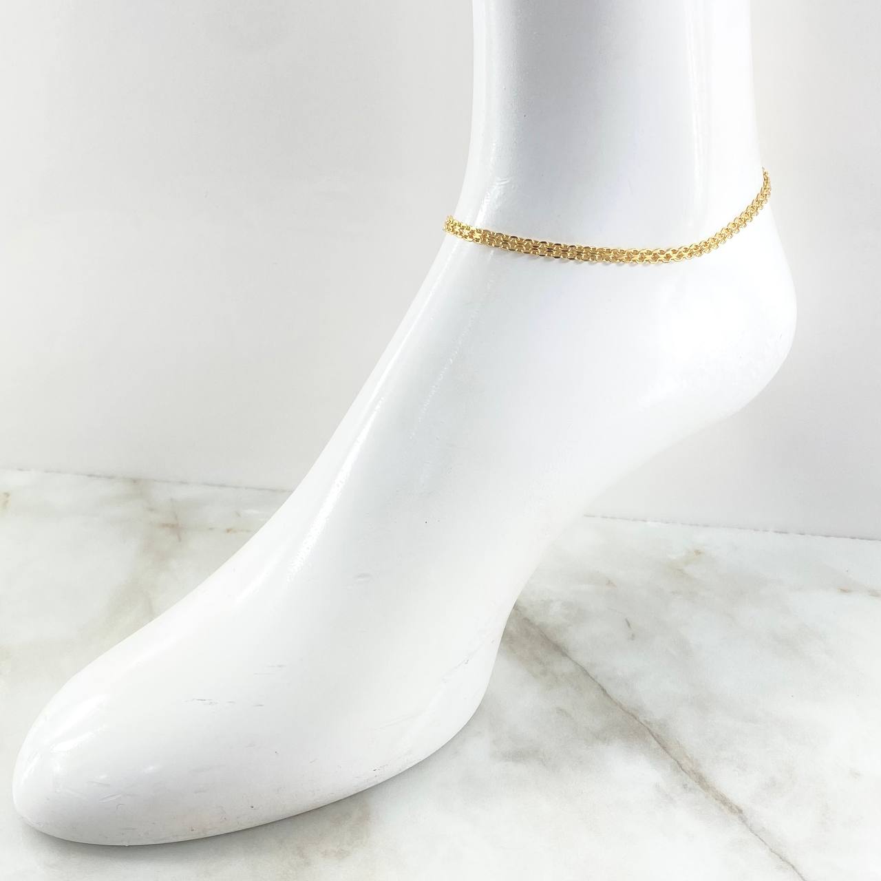 Tobillera China 3.9gr / 25cm / Oro Amarillo +1 18K