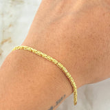 Pulso Peruano 3.25gr / 19.5cm / Oro Amarillo +3 18K
