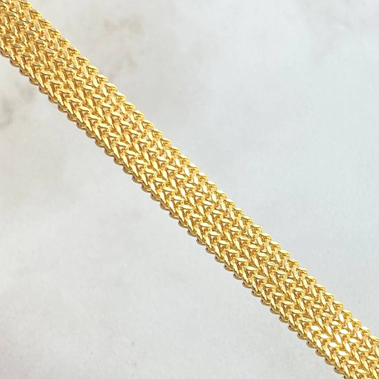 Pulso Franco Triple 8.15gr / 19.5cm / Oro Amarillo +3 18K
