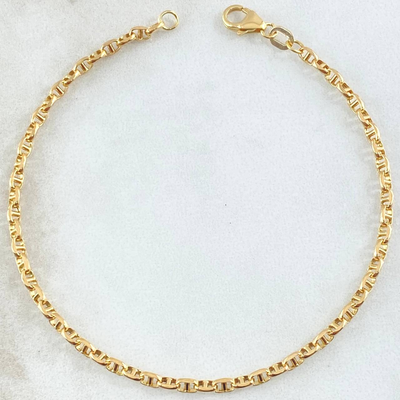 Pulso Marinero 1.75gr / 19cm / 2.7mm Oro Amarillo +3 18K *