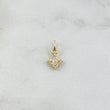 Dije Rombo 0.4gr / 1.4cm / Circones Blancos Oro Amarillo ©