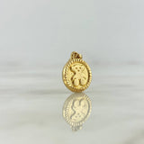 Dije Oso Circular 0.9gr / 2cm / Oro Amarillo ©
