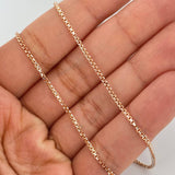 Cadena Veneciana 8.95gr / 70.5cm / 1.58mm Dos Oros Blanco Rosa +3 18K %