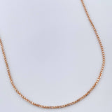 Cadena Veneciana 8.95gr / 70.5cm / 1.58mm Dos Oros Blanco Rosa +3 18K %