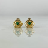 Topos Corona Real 1.05gr / Circon Verde Oro Amarillo