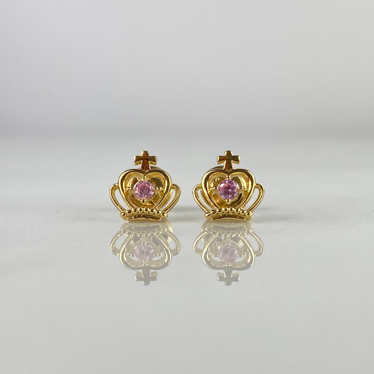 Topos Corona Real 1.1gr / Circon Rosa Oro Amarillo