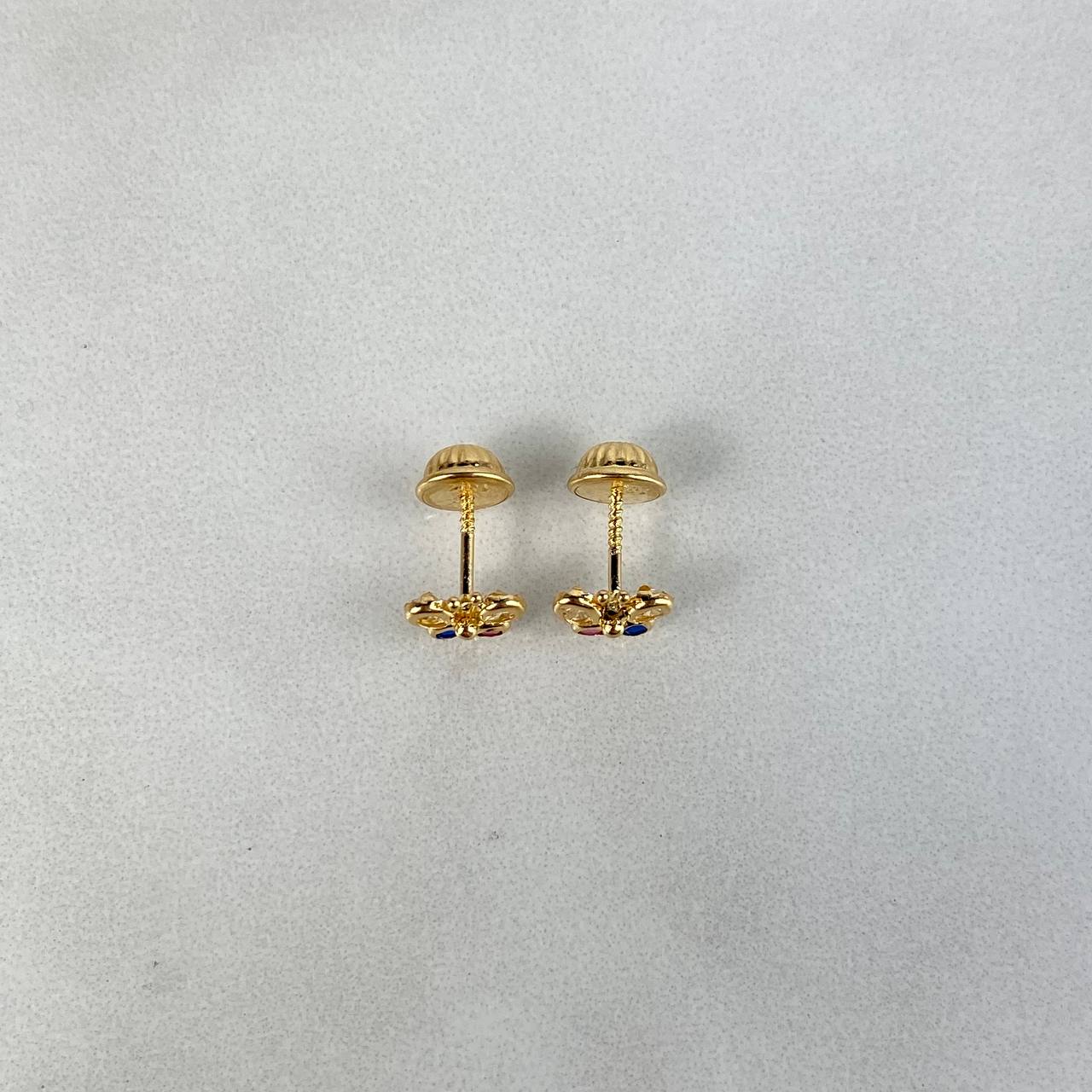 Topos Mariposa 0.7gr / Circones Blancos Fucsia Azul Oro Amarillo*