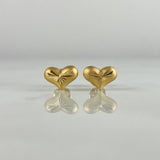 Topos Corazón Diamantado 0.95gr / Troquelado Oro Amarillo *
