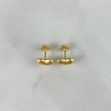 Topos Corazón Diamantado 0.95gr / Troquelado Oro Amarillo *