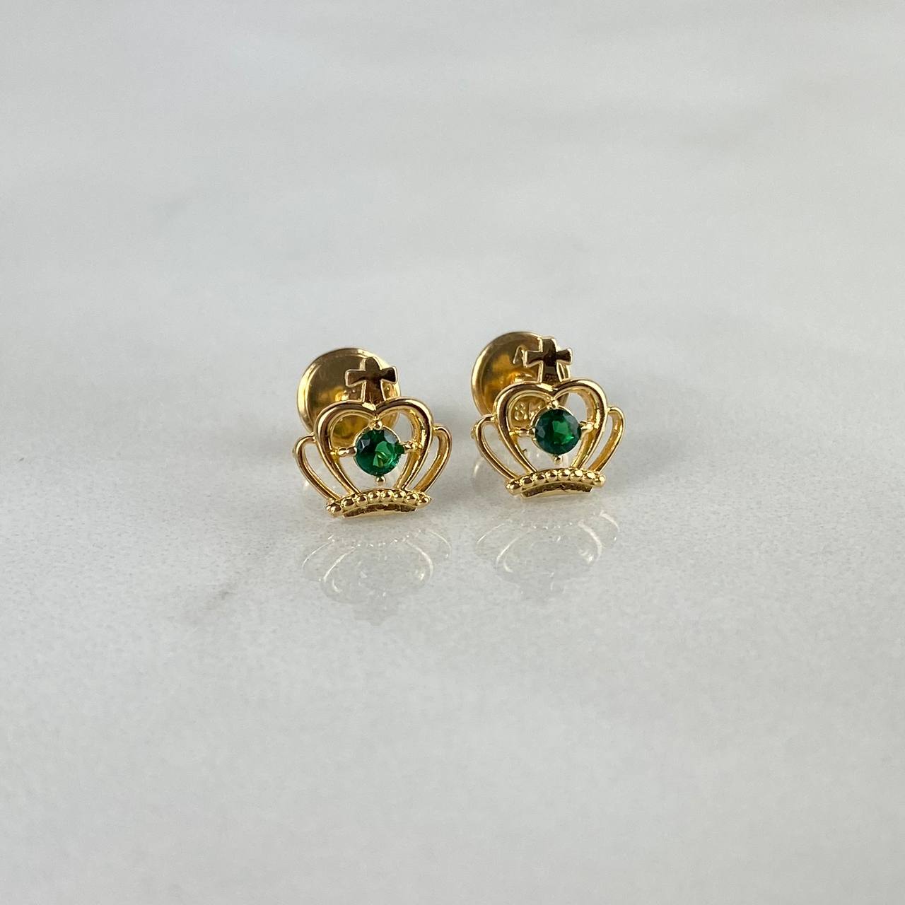 Topos Corona Real 1.05gr / Circon Verde Oro Amarillo