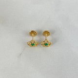 Topos Corona Real 1.05gr / Circon Verde Oro Amarillo