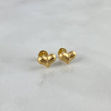 Topos Corazón Diamantado 0.95gr / Troquelado Oro Amarillo *