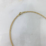 Cadena Cubana 3.8gr / 60cm / 2mm Oro Amarillo +0