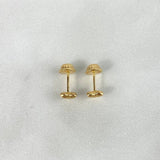 Topos Corazon Rayado 0.45gr / Oro Amarillo