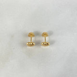 Topos Corazon Rayado 0.65gr / Oro Amarillo