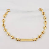 Pulso GC Placa Rectangulo 2.5g / 17cm / 4.8mm Oro Amarillo 18K