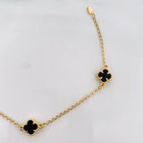 Pulso Espiga Trebol 2.95g / 17.7cm / 1.45mm Oro Amarillo 18K