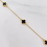 Pulso Espiga Trebol 2.95g / 17.7cm / 1.45mm Oro Amarillo 18K