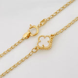 Pulso Espiga Trebol 2.85g / 18cm / 1.45mm Oro Amarillo 18K