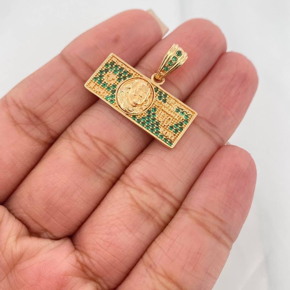 Dije One Dólar 3.45 g / 2.1 cm Oro Amarillo 18K