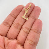 Dije Corona Letra L 1.2 g / 2.5 cm Oro Amarillo 18K
