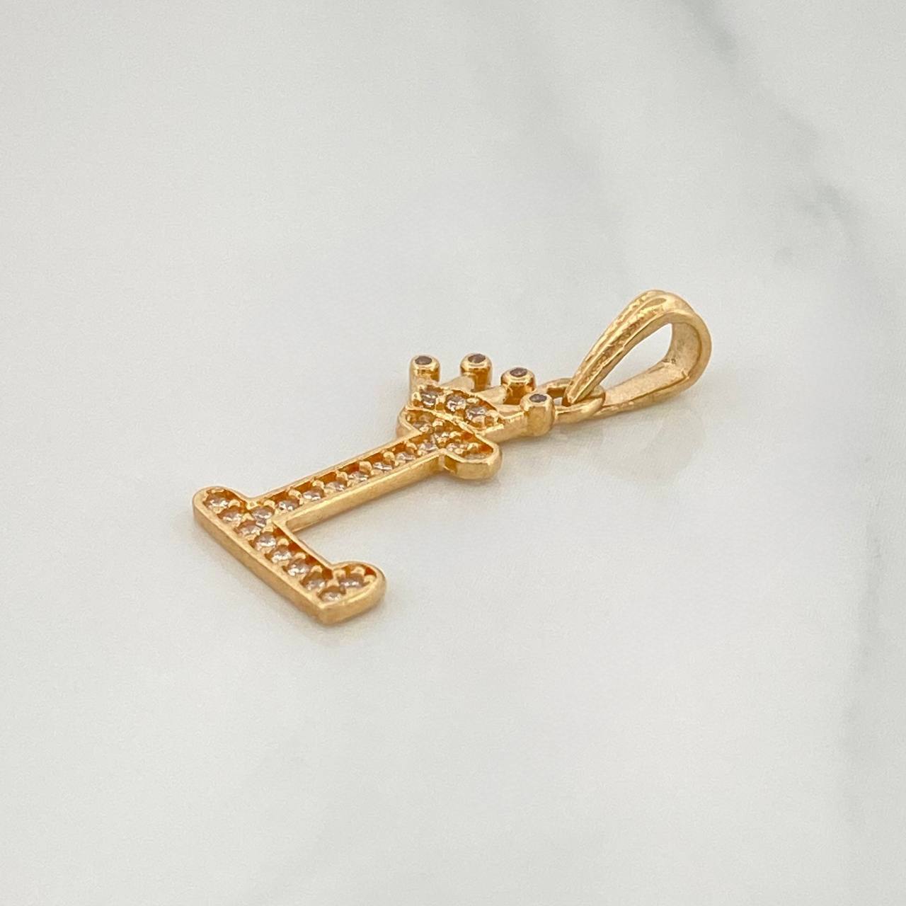 Dije Corona Letra L 1.2 g / 2.5 cm Oro Amarillo 18K