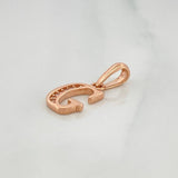 Dije Letra G 0.95 g / 1.9 cm Oro Rosa 18K