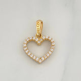 Dije Corazón Silueta Doble Faz 1.5 g / 2 cm Oro Amarillo 18K