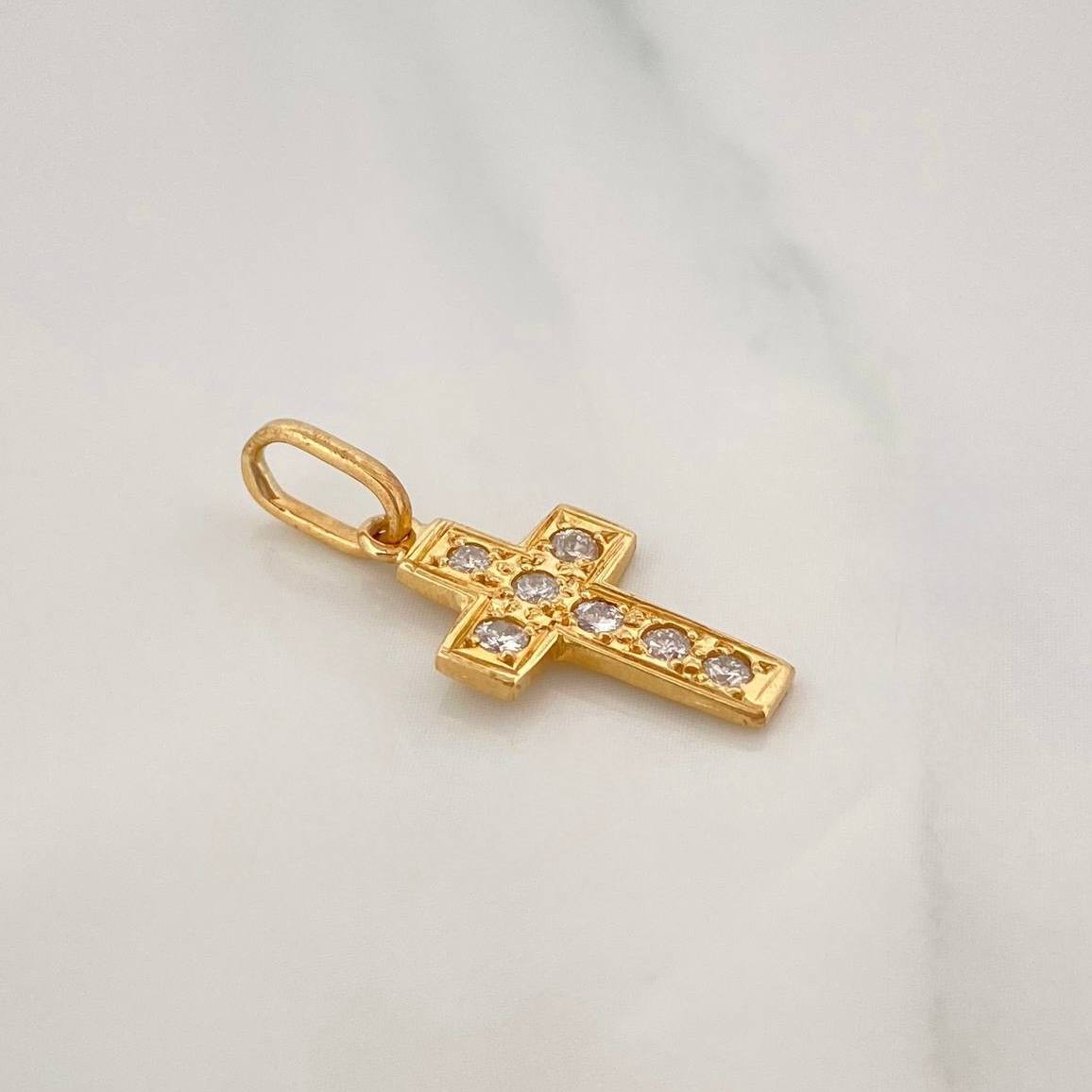 Dije Cruz 1.3 g / 2.3 cm Oro Amarillo 18K