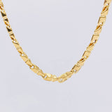 Cadena Rustica Texturizada 15.6g / 70cm / 4.4mm Oro Amarillo 18K