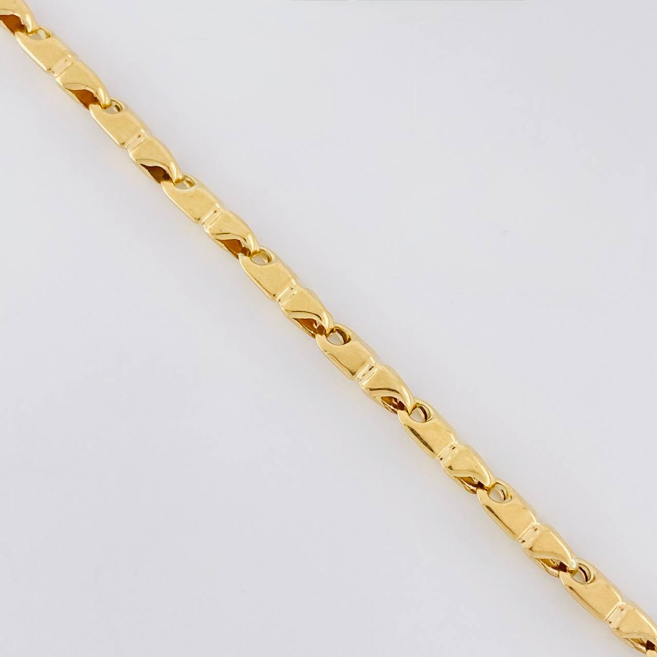 Cadena Rustica Texturizada 15.85g / 65cm / 4.4mm Oro Amarillo 18K