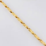 Cadena Rustica Texturizada 15.85g / 65cm / 4.4mm Oro Amarillo 18K