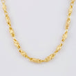 Cadena Rustica Barril Diamantado 16.2g / 65cm / 3.2mm Oro Amarillo 18K