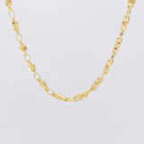 Cadena Rustica Barril Diamantado 16.15g / 65cm / 3.2mm Oro Amarillo 18K