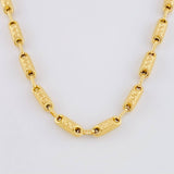 Cadena Rustica Tribal 14.65g / 65cm / 3.7mm Oro Amarillo 18K