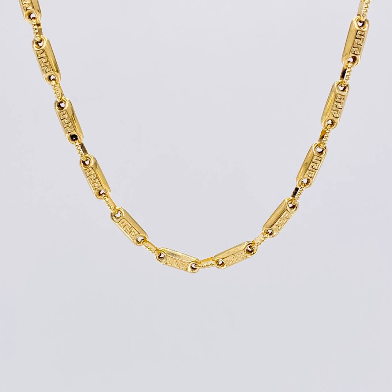 Cadena Rustica Tribal 15.15g / 70cm / 3.7mm Oro Amarillo 18K
