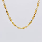 Cadena Rustica Tribal 14.65g / 65cm / 3.7mm Oro Amarillo 18K