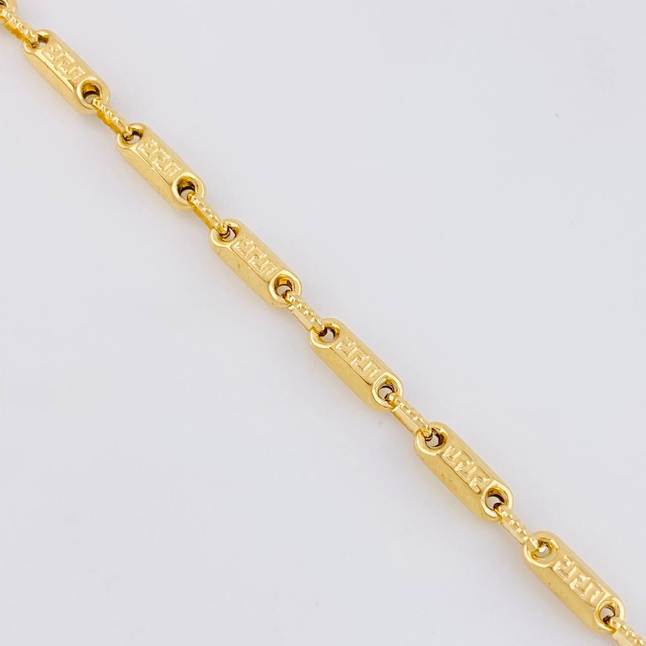 Cadena Rustica Tribal 14.65g / 65cm / 3.7mm Oro Amarillo 18K