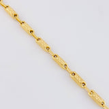 Cadena Rustica Tribal 14.65g / 65cm / 3.7mm Oro Amarillo 18K