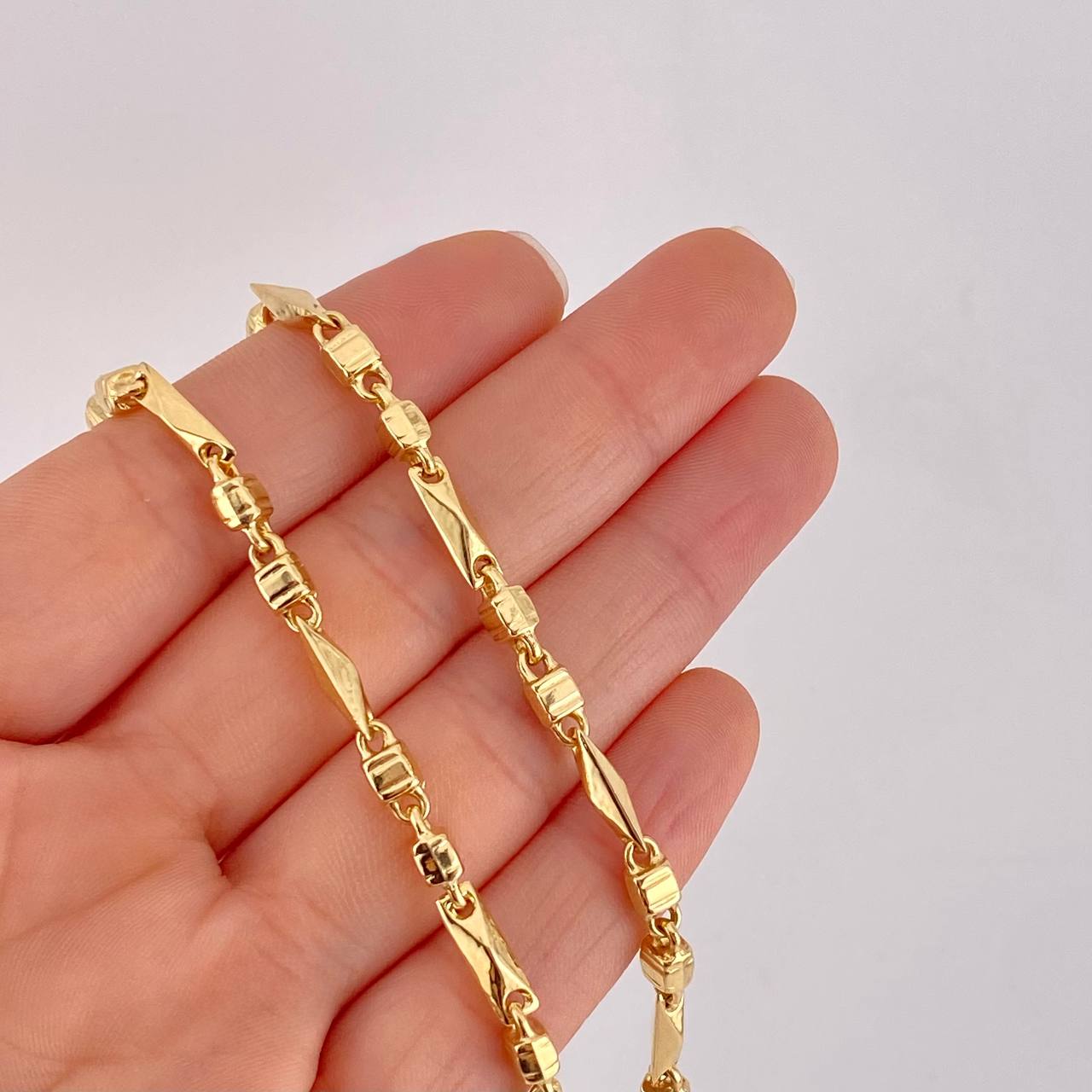 Cadena Rustica Española 18.25g / 65cm / 4.2mm Oro Amarillo 18K