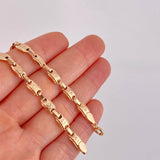 Cadena Rustica Corona 14.55g / 65cm / 5mm Oro Rosa 18K