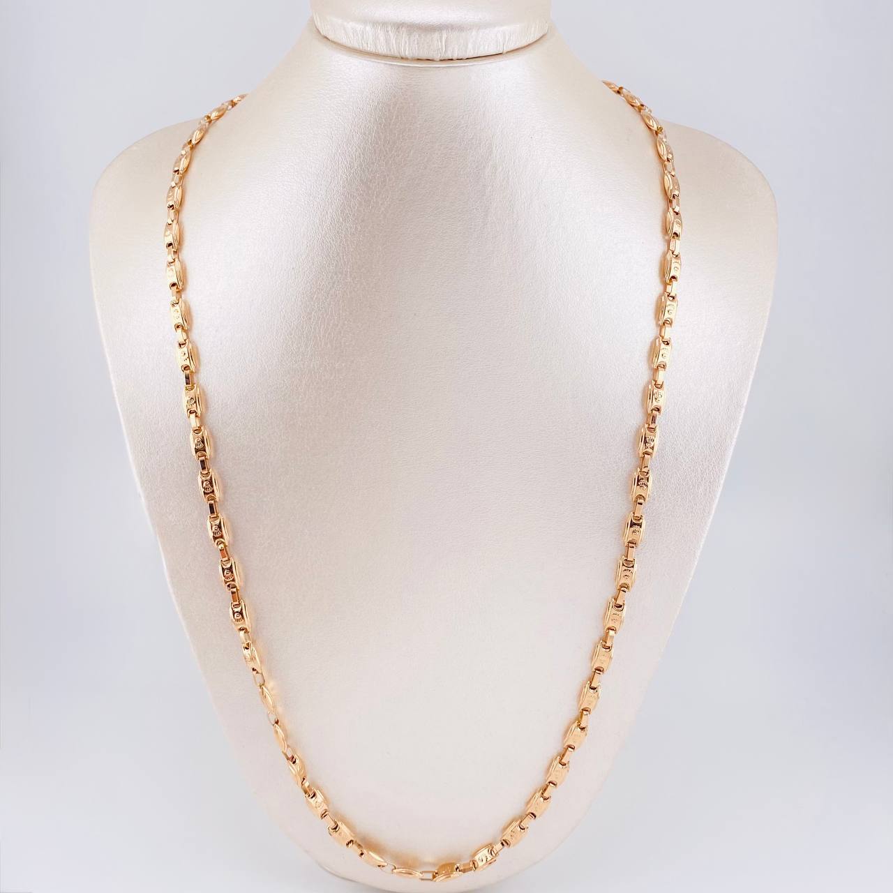 Cadena Rustica Corona 14.55g / 65cm / 5mm Oro Rosa 18K