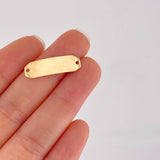 Herraje Placa Octagonal 0.65g / 2.5cm Oro Amarillo 18K