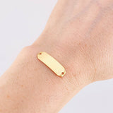 Herraje Placa Octagonal 0.65g / 2.5cm Oro Amarillo 18K